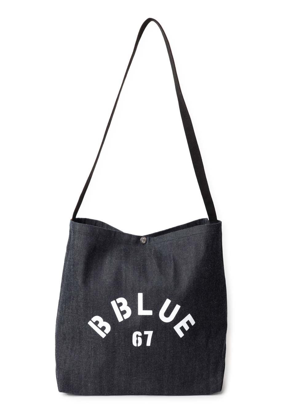 B BLUE 67 デニムショルダーバッグ
