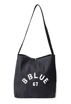B BLUE 67 デニムショルダーバッグ