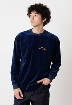 コットンベロア B BLUE67 ロングスリーブTシャツ