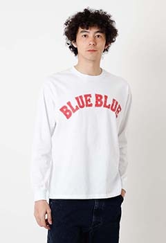 HAND WRITING BLUE BLUE ロングスリーブTシャツ