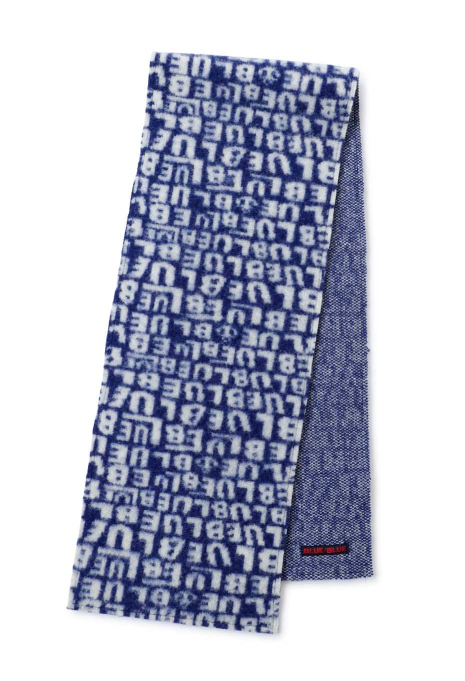 ランダムBLUE ブラシュドウールマフラー