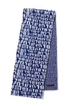 ランダムBLUE ブラシュドウールマフラー