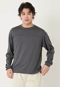 SUPER140'wool × クールマックス フットボールTシャツ