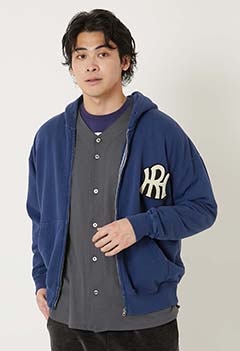 レイヤーHRワッペン スウェットジップフーディ