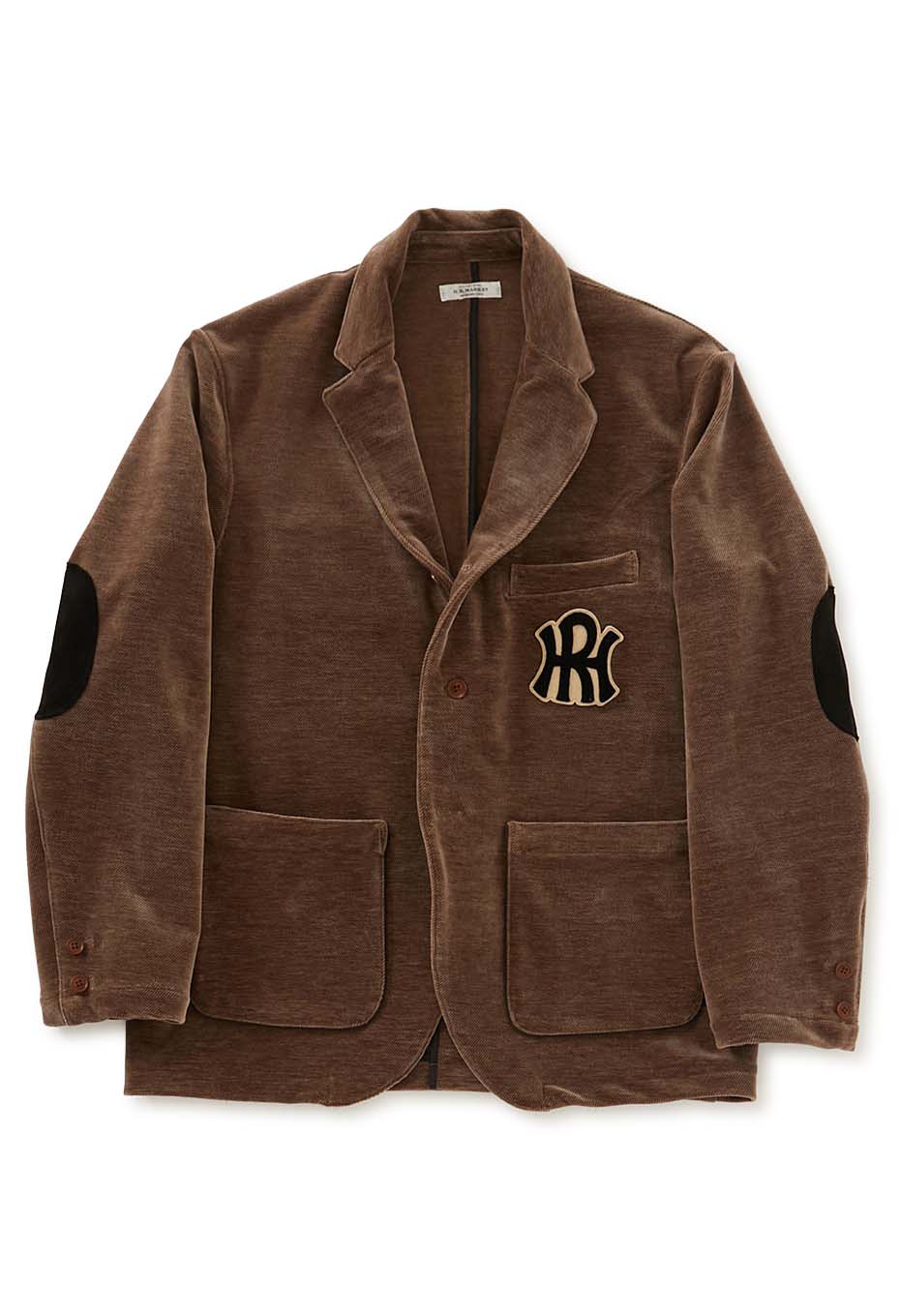 レイヤーHR ベロアタッチモール ツイルジャケット