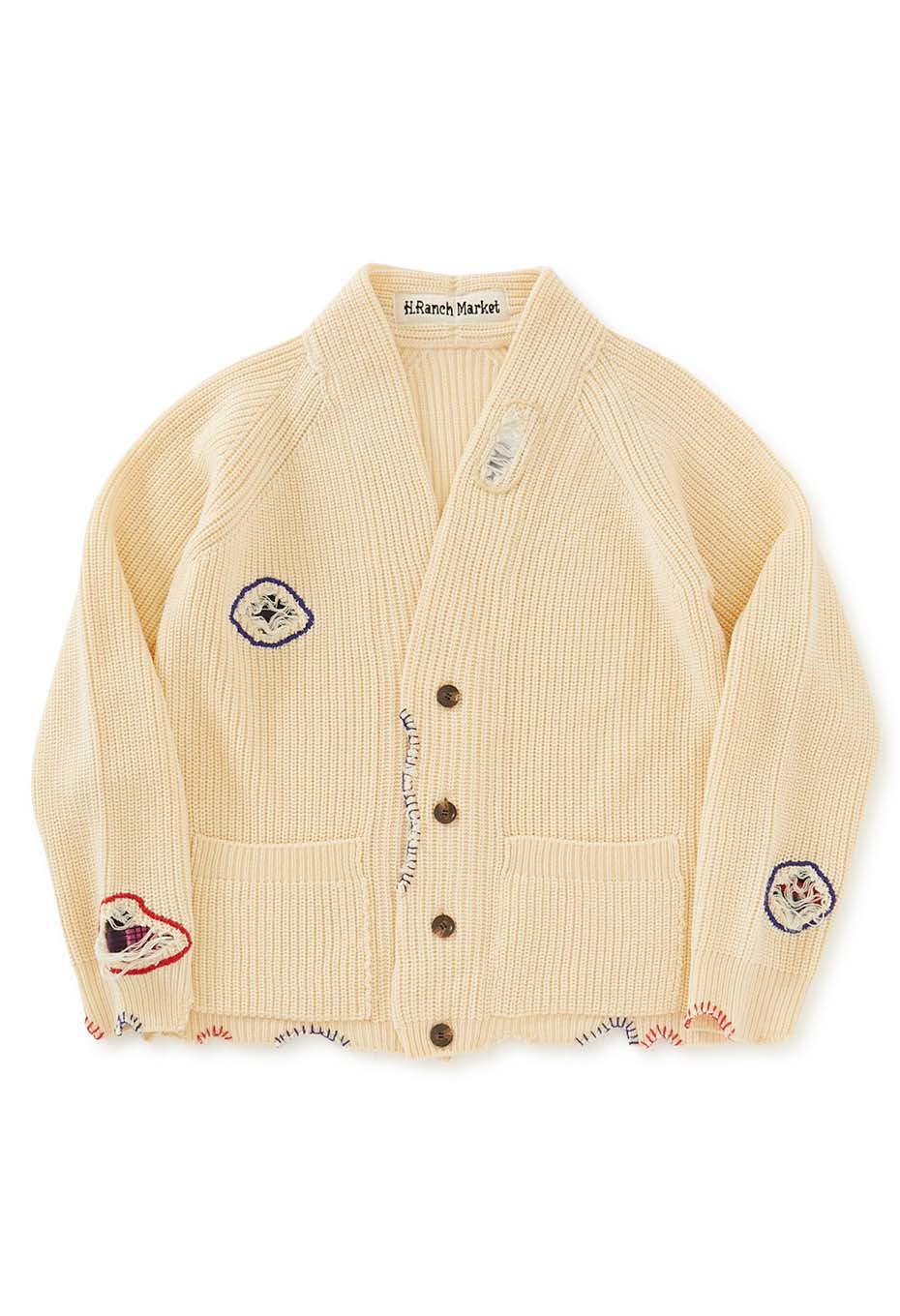 ハンドステッチリペア 4Bカーディガン