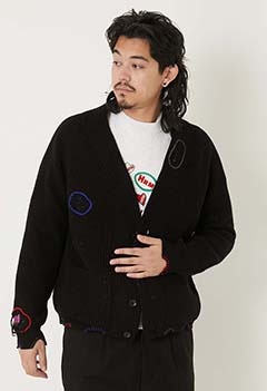 ハンドステッチリペア 4Bカーディガン