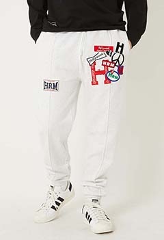 アメリカンヴィンテージ SO MANY ワッペンスウェットパンツ