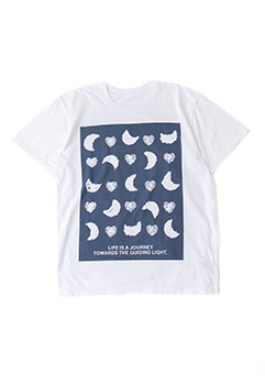 HEART&MOON インディゴ ピグメント ショートスリーブTシャツ