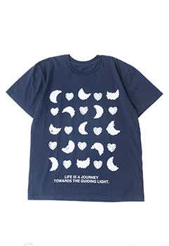 HEART&MOON ネイビー ショートスリーブTシャツ
