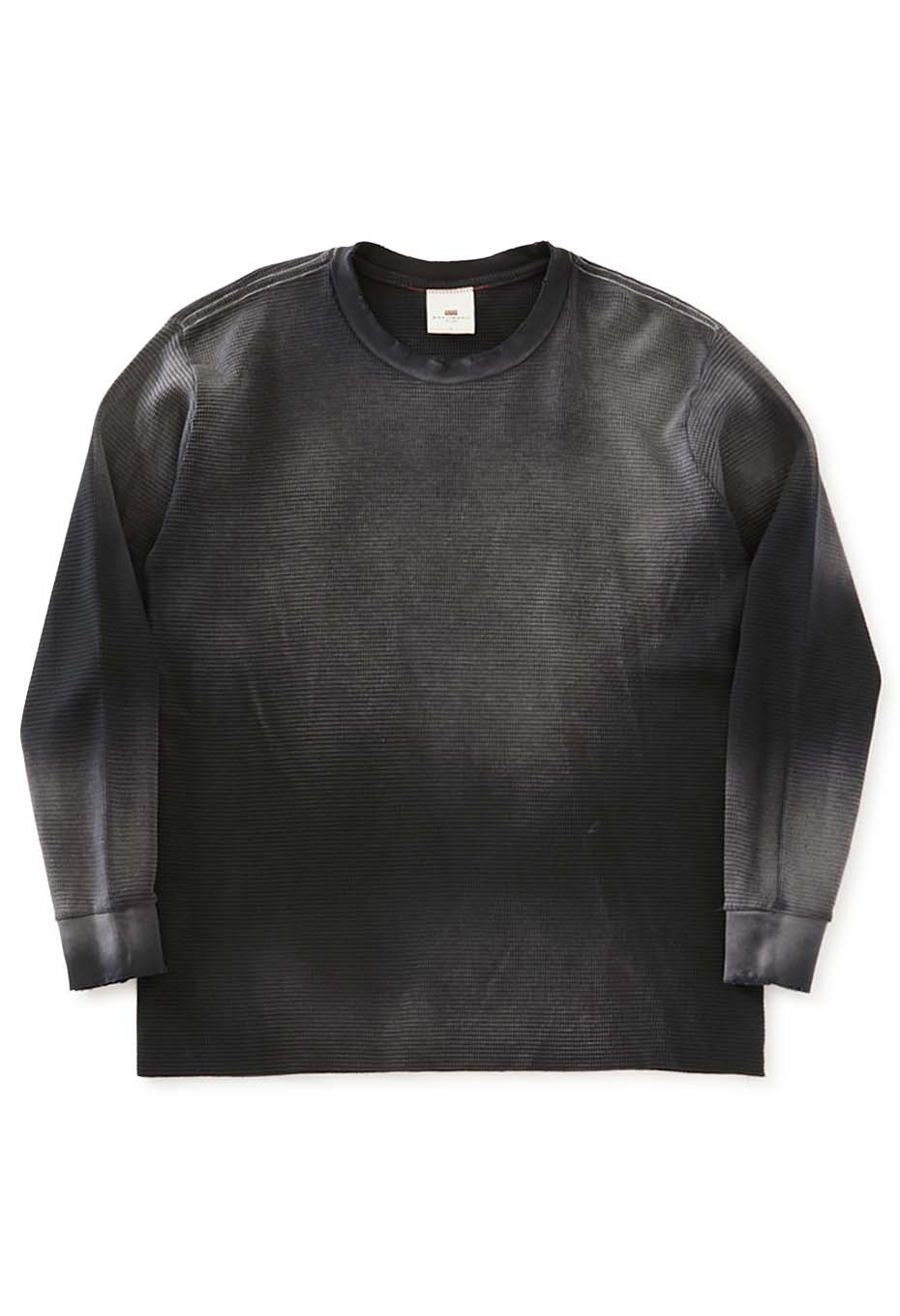 MOOJI MOOJI /クラシックワッフルサーマルTシャツ AGED
