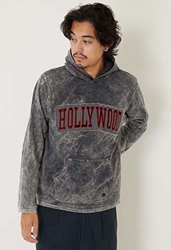 HOLLYWOOD ケミカルウォッシュフーディ