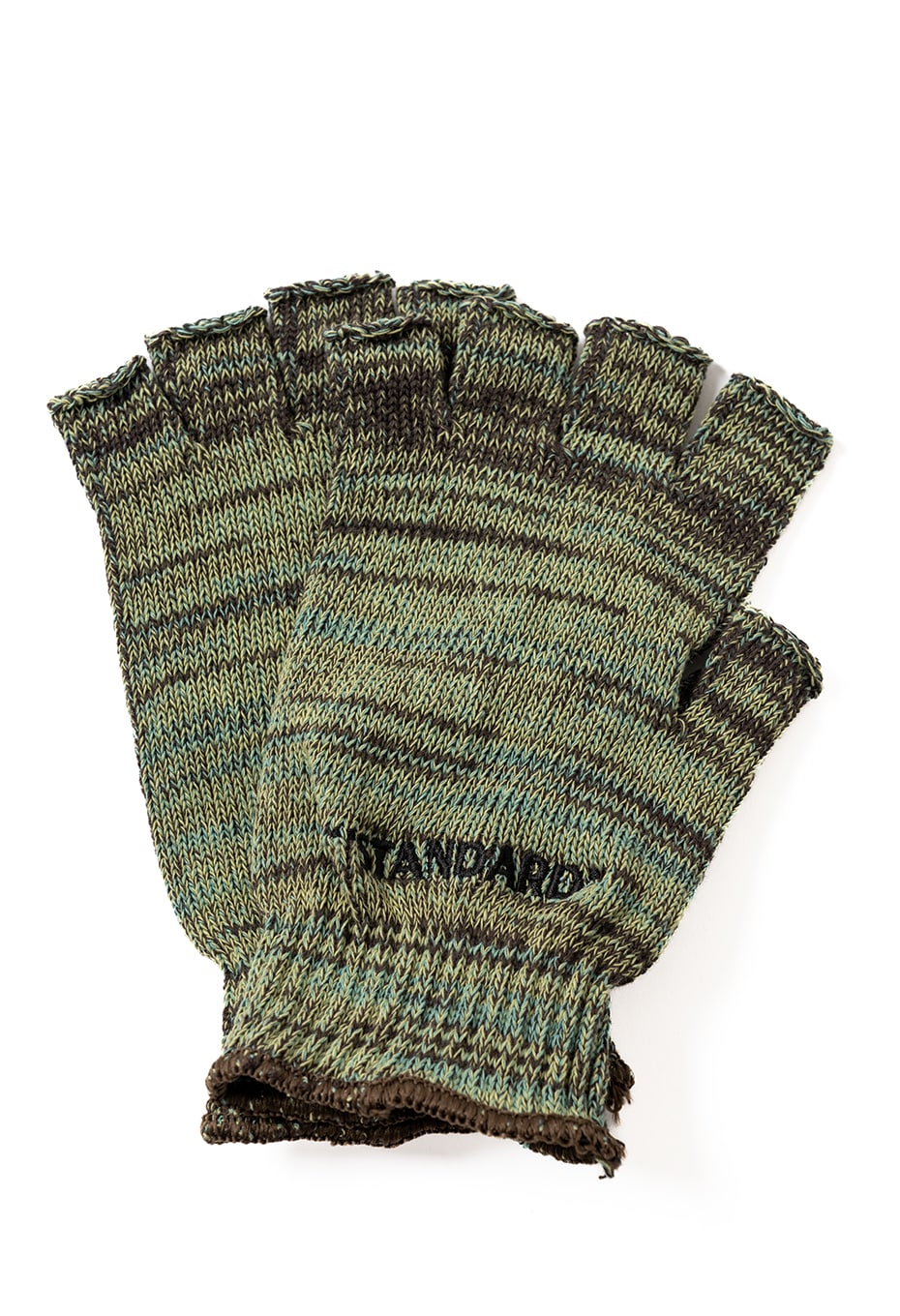 STANDARD エンブロイダリー アクリリックニット CAMO フィンガーレスグローブ