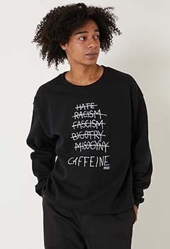 FARLEYS /HATE SHOP LOGO ダブルサイド クルースウェットシャツ