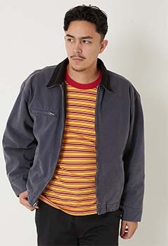 CORNERSTONE /ダッククロス ワークジャケット VINTAGE WASHED