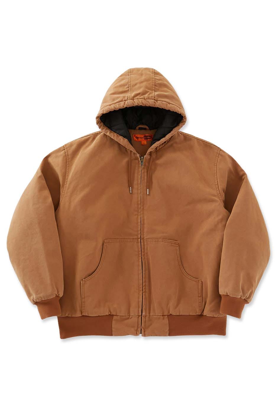 CORNERSTONE /ダッククロス フードワークジャケット VINTAGE WASHED