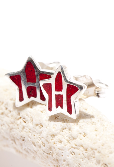 1211 ER5 HRM STAR H EARRING
