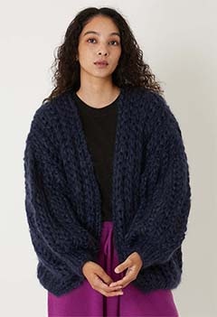 LES TRICOTS D'O /AUDREY モヘアカーディガン