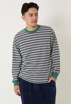 WALLA WALLA SPORT /ロングスリーブ ストライプTシャツ