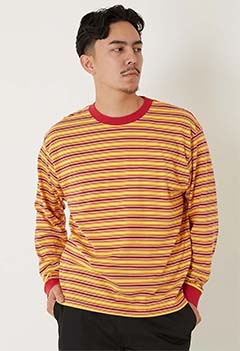 WALLA WALLA SPORT /ロングスリーブ ストライプTシャツ