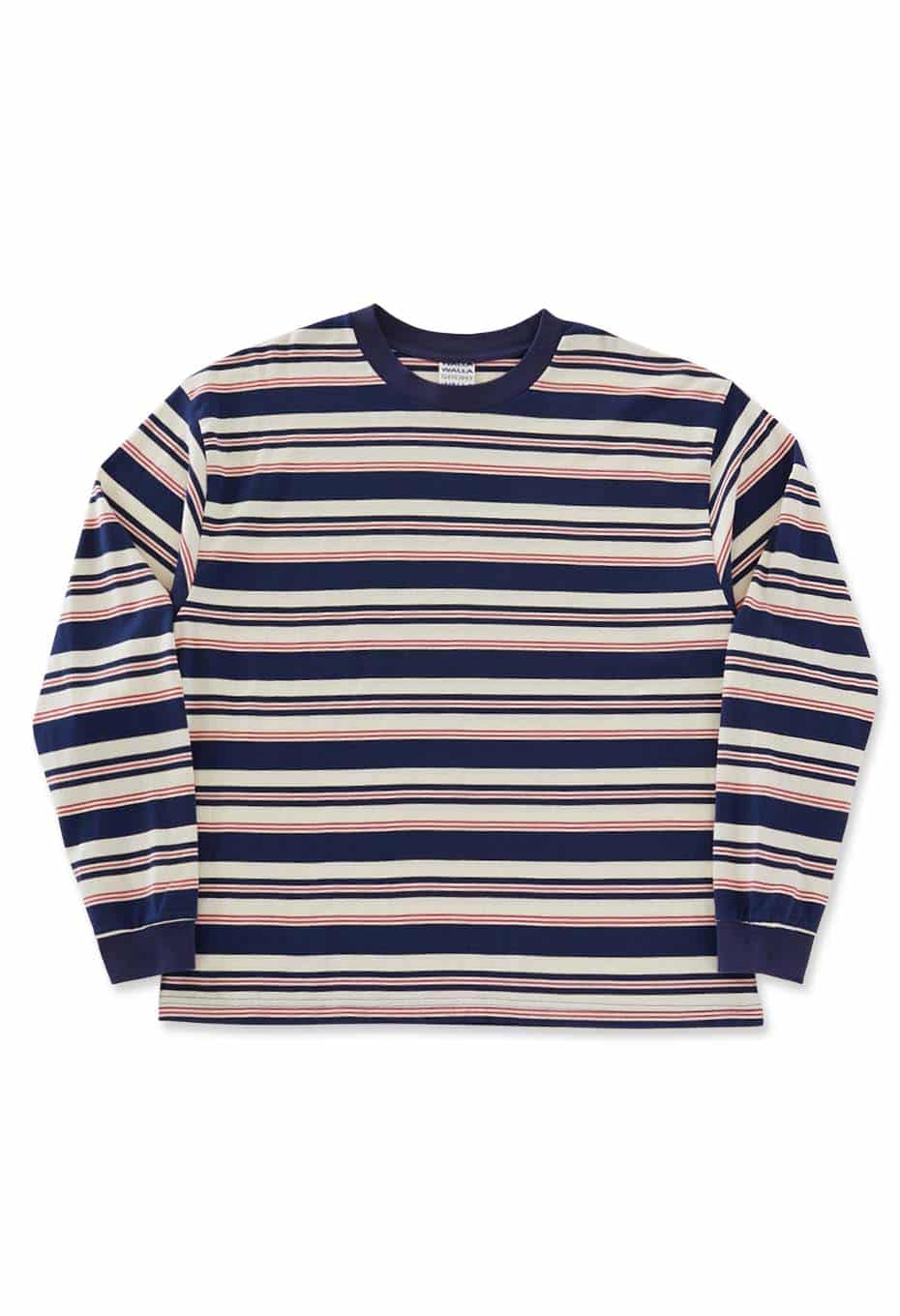 WALLA WALLA SPORT /ロングスリーブ ストライプTシャツ