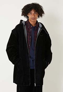 SYUMAN. /Covered Denim フーディーコート