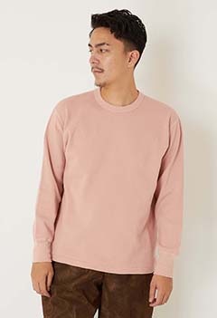 Healthknit /THERMAL KING ラッセルハニーコム クルーネックシャツ DAMAGED