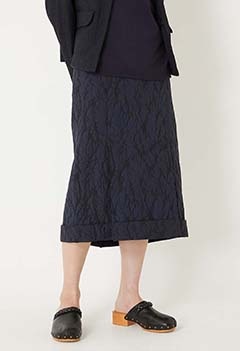 ガラスジャカード タックスカート