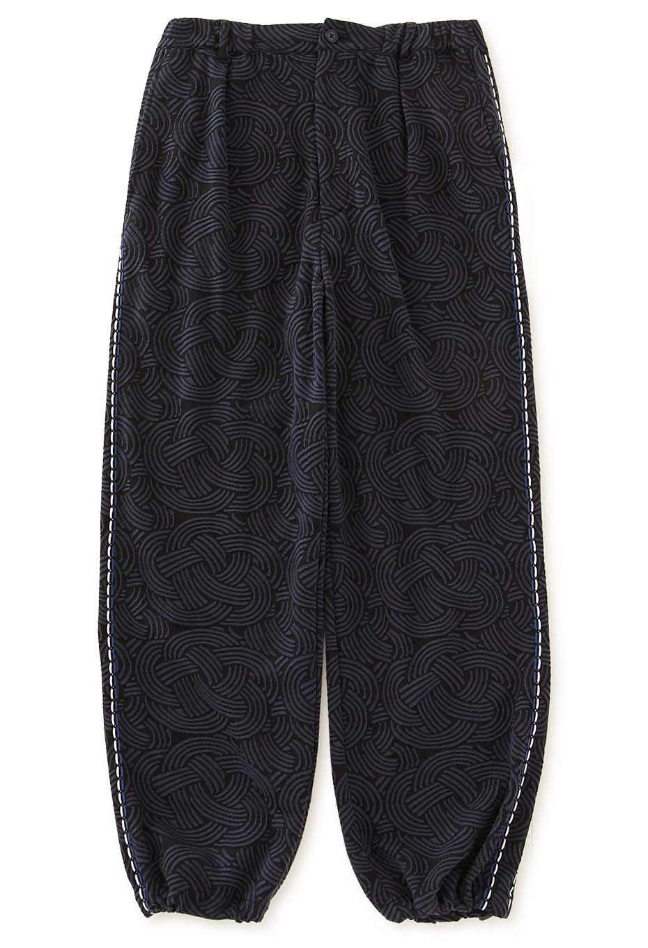 ミズヒキニットジャカード サイドラインパンツ