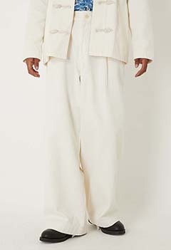 コツブサシコ タックワイドパンツ