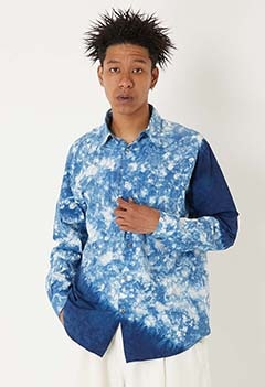 オーガニックコットン ホンアイ ムラクモシボリ レギュラーシャツ