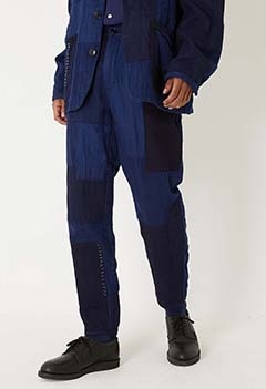 nenrin patchwork farmer pants