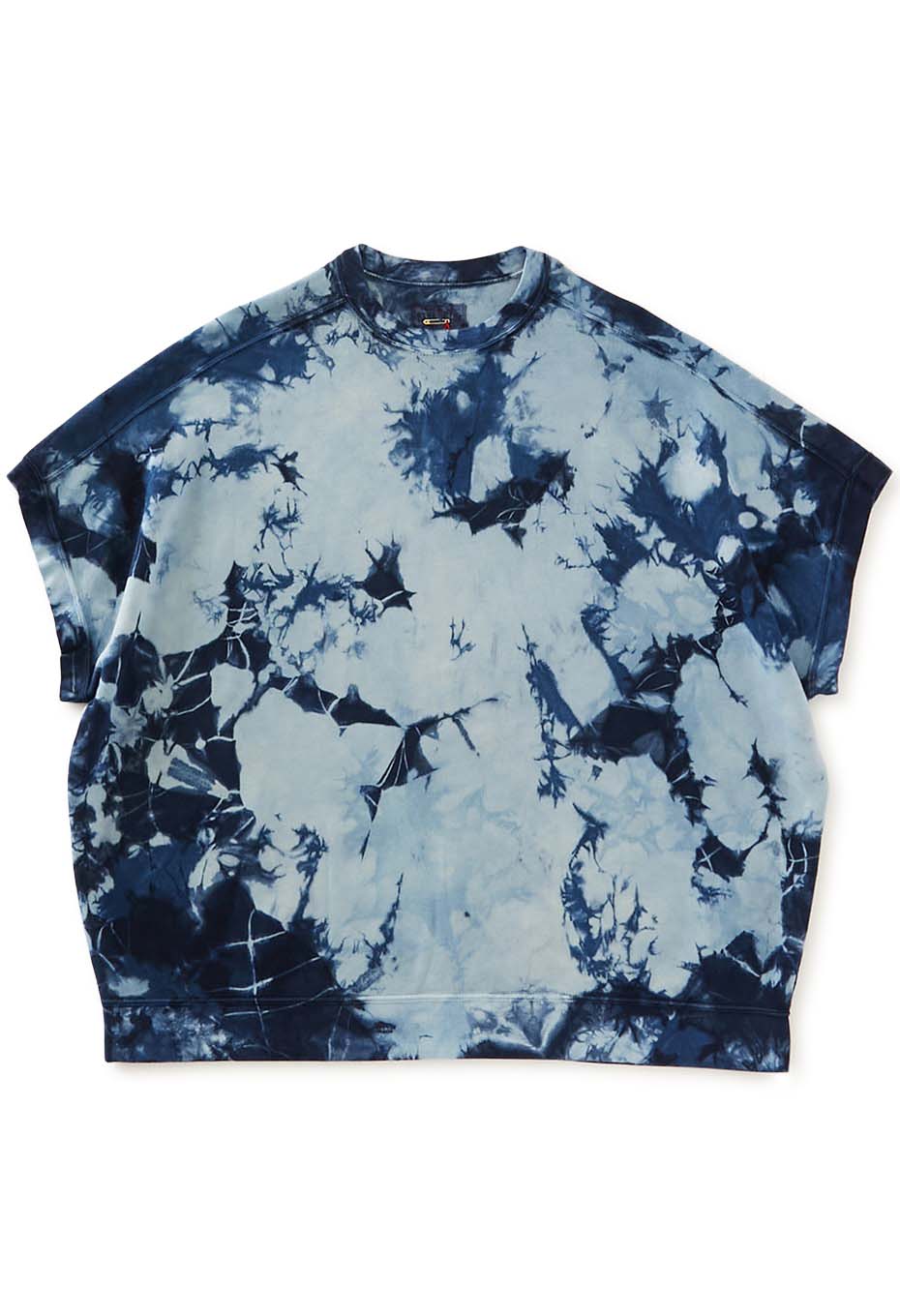 エイトロックスムース インディゴシボリ フレンチTシャツ