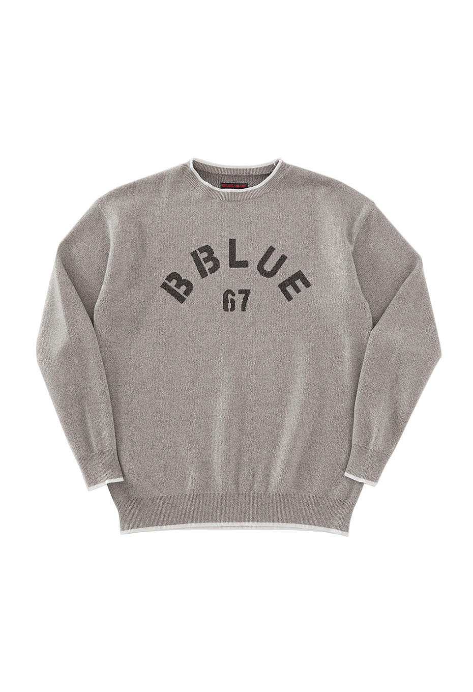B BLUE 67 メランジコットンニット