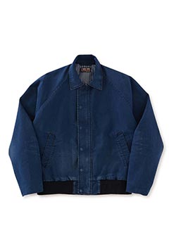 インディゴウェザークロス ヴィンテージウォッシュ ユーティリティジャケット