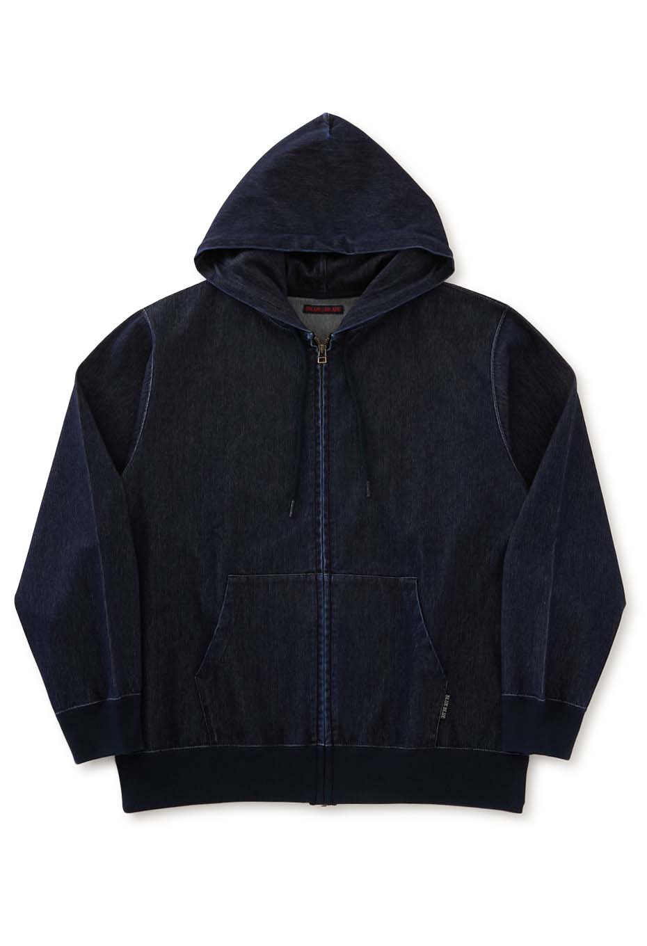 デニムライクジップパーカ