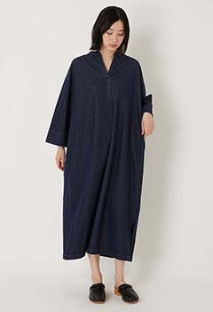 デニムライクワンピース