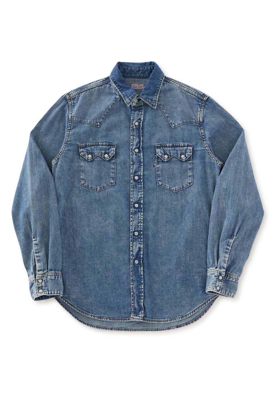 ロングホーンウォッシュ ウエスタンシャツ