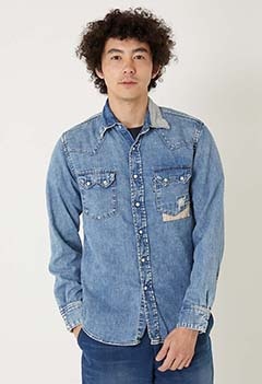 アンカーパッチ リペアウエスタンシャツ