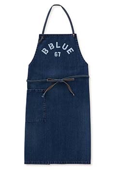 B BLUE 67 ウォッシュド ワークエプロン