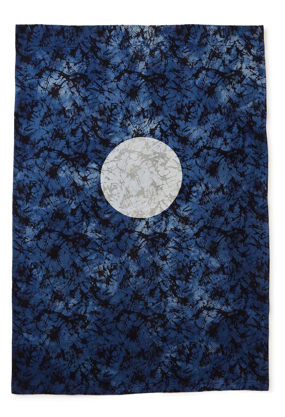 ソフトコットンガラスジャカード インディゴテゾメ ツキバッセンノレン