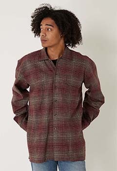 INDIVIDUALIZED SHIRT /カスタムヘビーフランネル シャドーチェック シャツジャケット