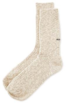 ROTOTO /ORGANIC COTTON SLUB CREW ソックス