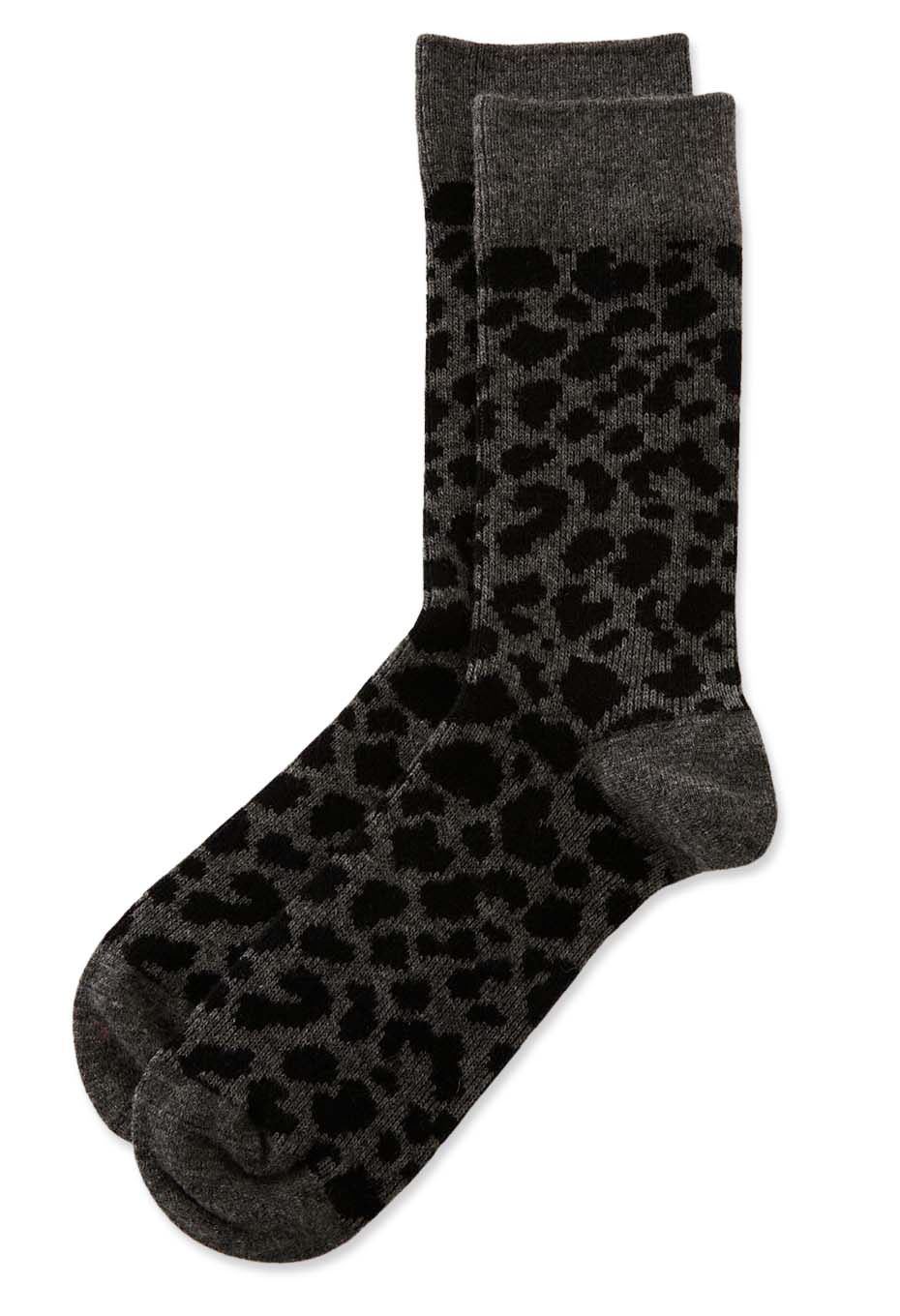 ROTOTO /レオパードパターン メリノソックス