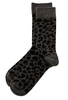 ROTOTO /レオパードパターン メリノソックス