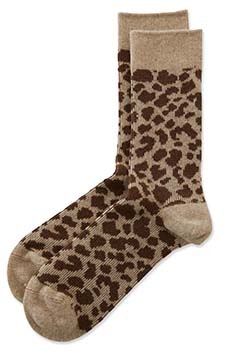 ROTOTO /レオパードパターン メリノソックス