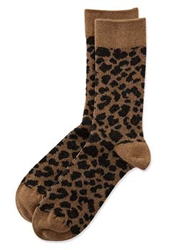ROTOTO /レオパードパターン メリノソックス