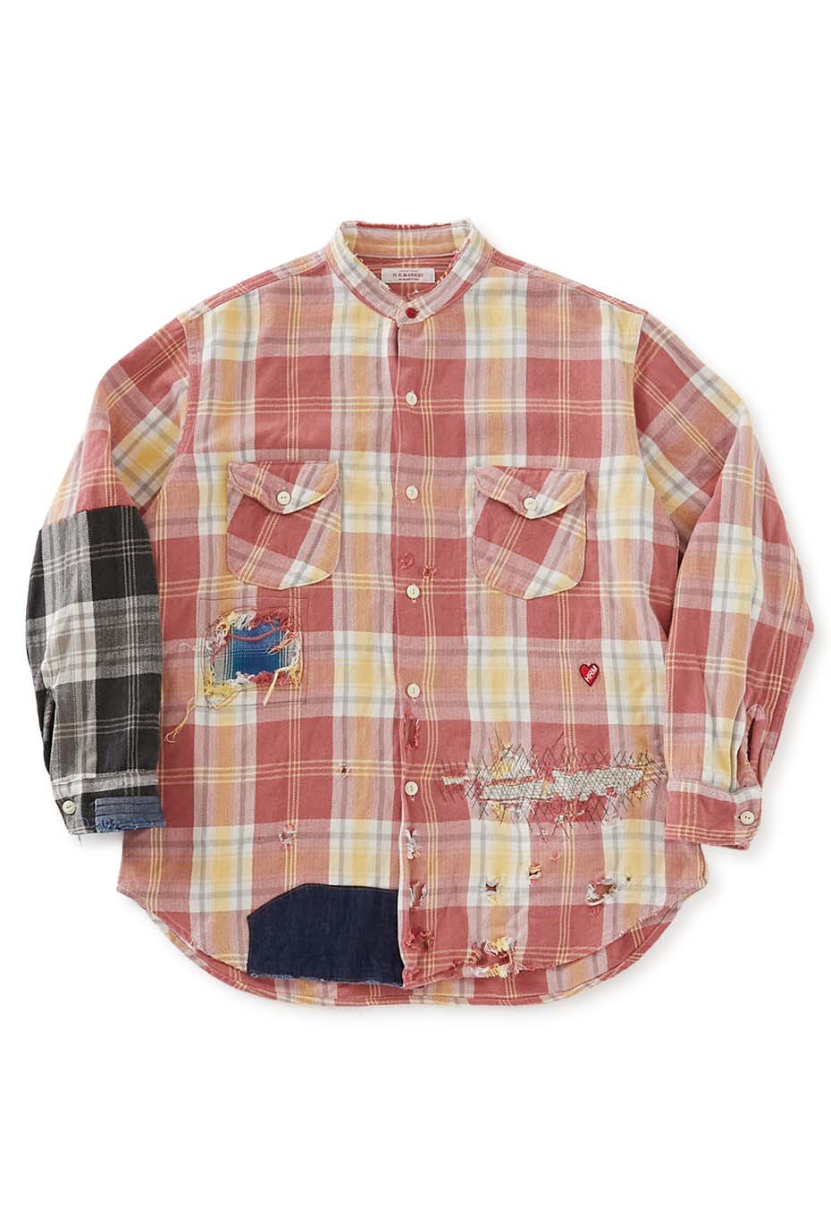 WORN OUT REMAKE ネルチェックシャツ