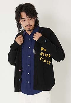 WE NEVER CLOSE リメイク ニットカーディガン