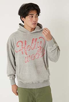 スワッシュ HOLLYWOOD ピールドオフプリントフーディ